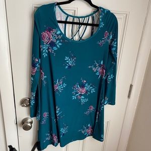 Long sleeved floral dress